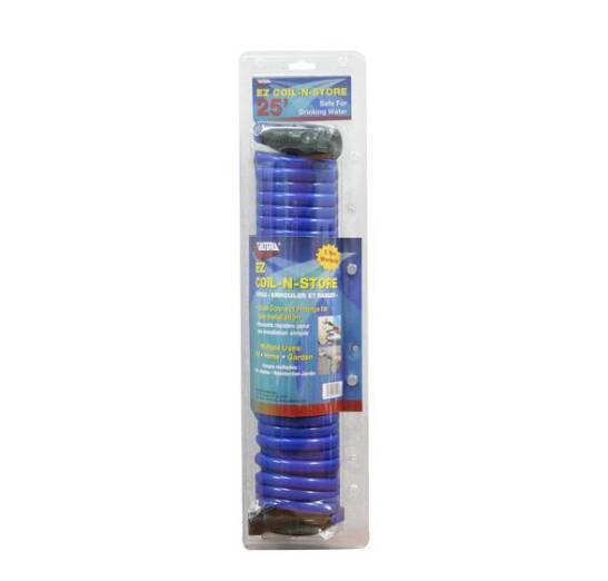Valterra Blue Coil-N-Store Drinking Water Hose 3/8" x 25' • W01-0022