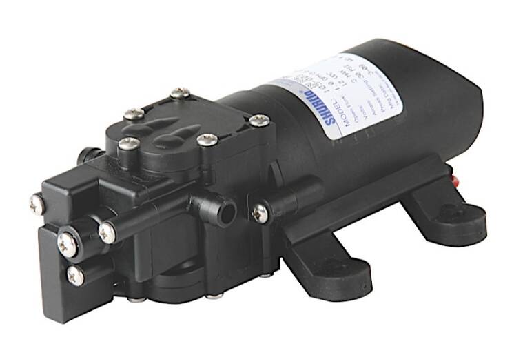 Shurflo 1.0 GPM 12 VDC 3 Chamber Water Pump • 105-013
