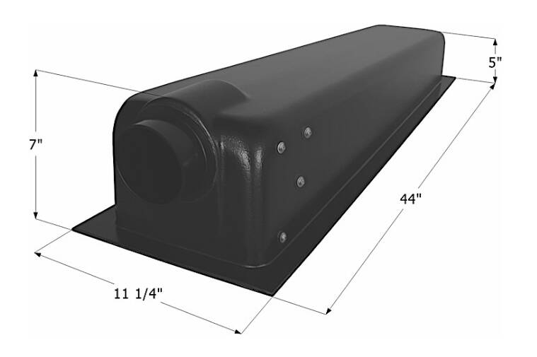 Icon Waste Holding Tank with Center End Drain & 3" Spigot Fitting - 8 Gallon Capacity • 14049