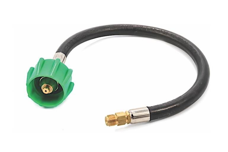 Camco Pigtail LP Gas Hose 15" (ACME Nut to 1/4" Male Inverted Flare) • 59065