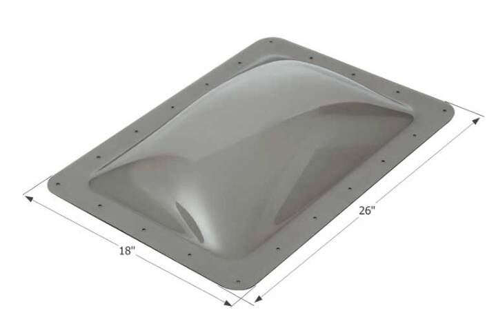 Icon RV Skylight 22" x 14" - Smoke • 12080