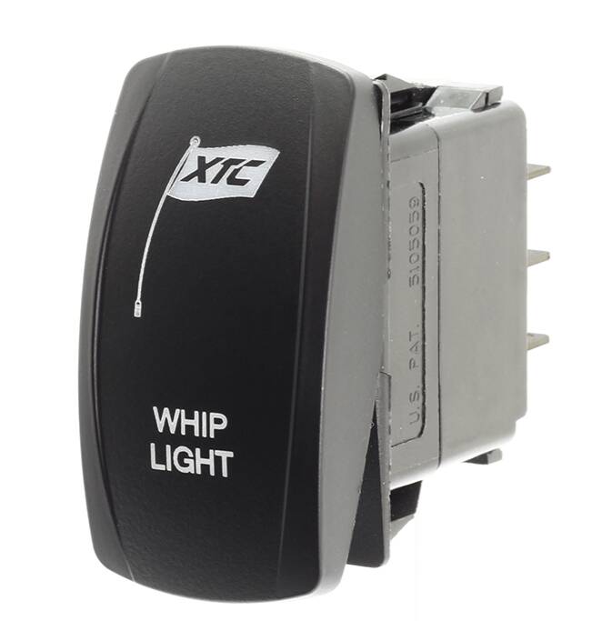XTC Power Products UTV Whip Light Rocker Switch • SW11-BB109024