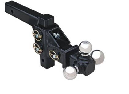 Buyers Adjustable Tri-Ball Hitch With Chrome Towing Balls • 1802225