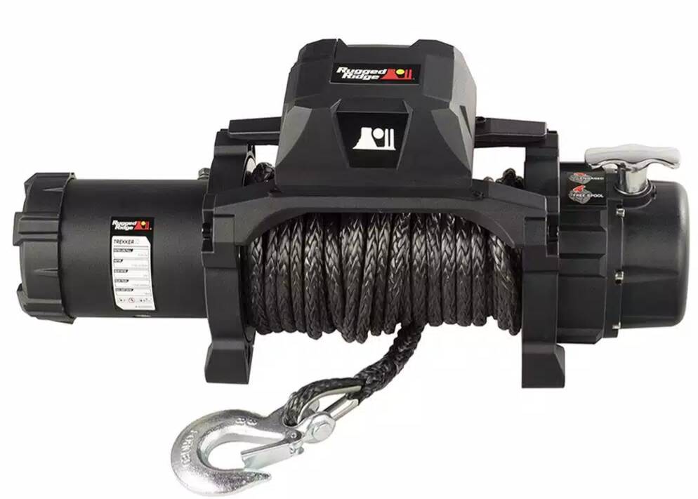 Rugged Ridge Trekker S10 Winch, 10,000lb Synthetic Rope with Wireless Remote • 15100.08