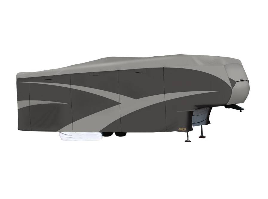 ADCO SFS AquaShed RV Cover for 5th Wheel Toy Haulers up to 31' Long - Gray • 52254