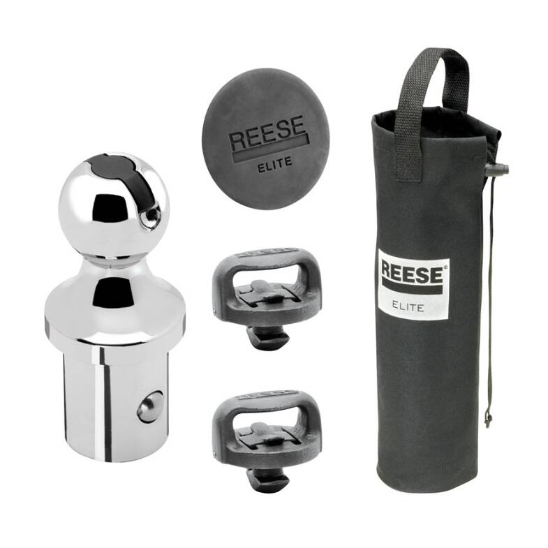Reese Elite Series Gooseneck Hitch Head Accessory, Kit, Gooseneck Hitch Ball, Storage Bag, Safety Chains, Hole Cover • 30137