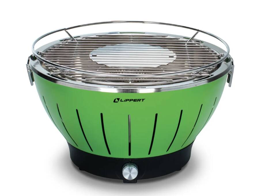 Lippert Odyssey Portable Charcoal Grill - Green • 2021106516