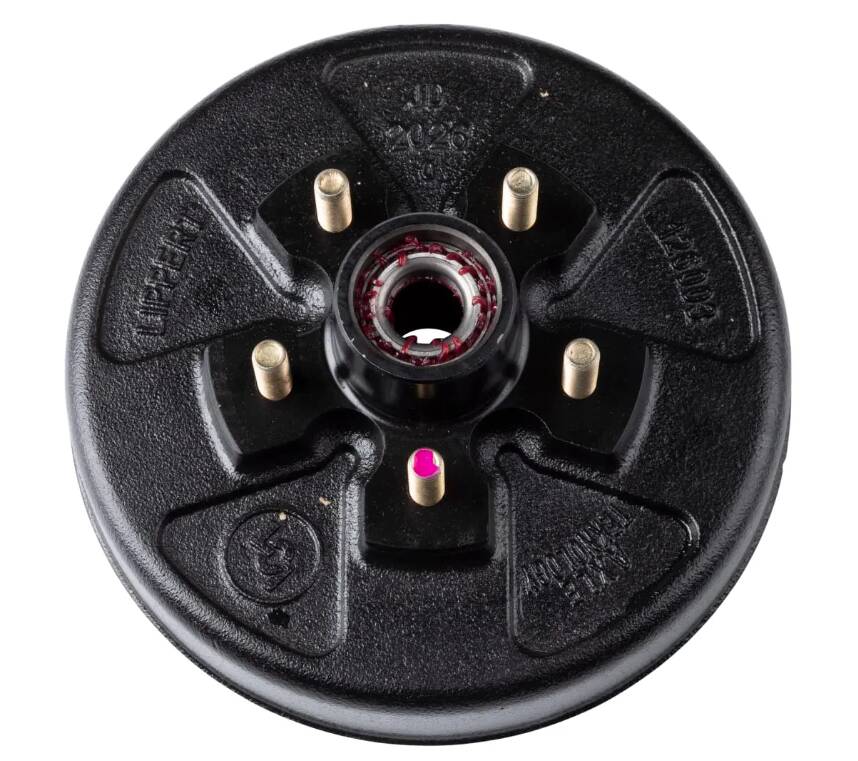 Lippert 10" RV Brake Drum Hub Assembly for 3,500-lb. Axle - 5 on 4.5", 1/2" Stud, Fully Assembled • 814200