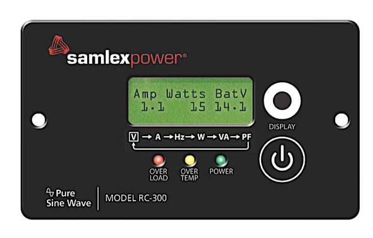 Samlex On/Off Inverter Remote Control for PST Series • RC-300