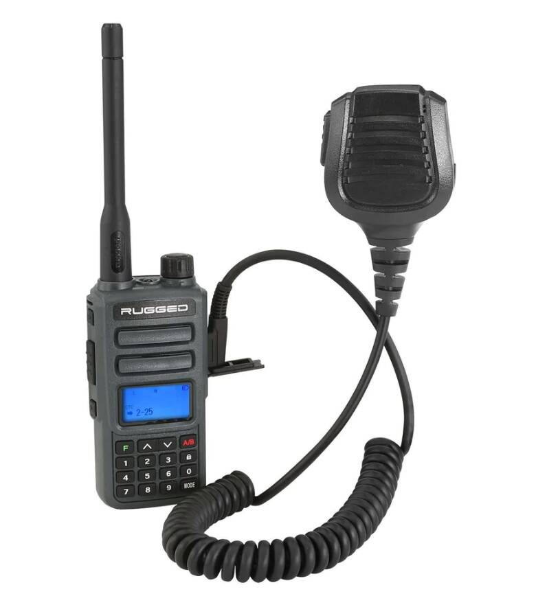 Rugged Radios Rugged GMR2 GMRS and FRS Band Radio with Hand Mic • GMR2-G