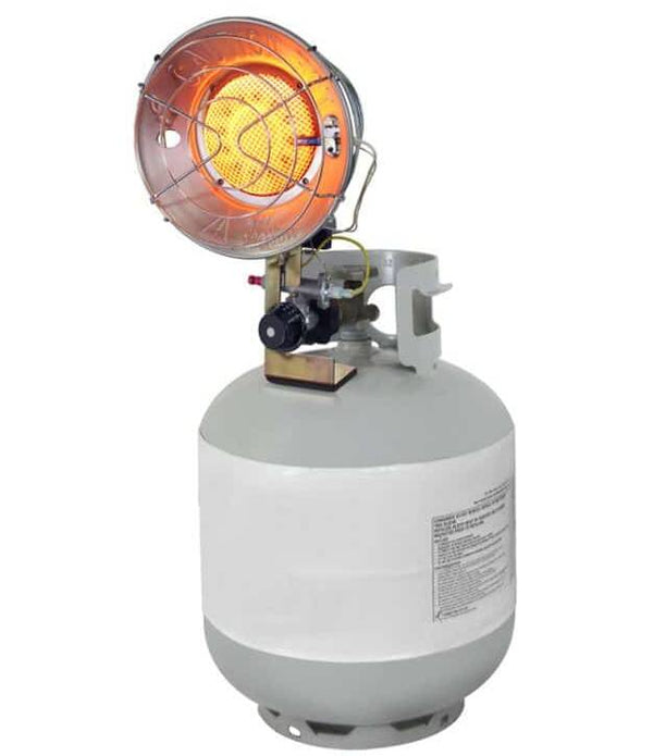 Dyna-Glo Single Burner Portable Radiant Propane Tank Top Heater – 9,000-15,000 BTU • TT15000M