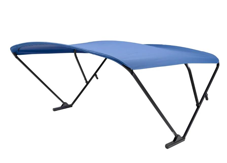 SureShade Power Bimini Top - Black Anodized Frame, Pacific Blue Fabric • 2020000309