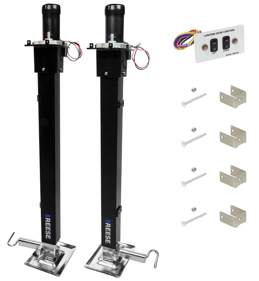 Reese Fifth Wheel Landing Gear, 8,000 lbs. Lift Capacity, 36 in. Travel • 500708