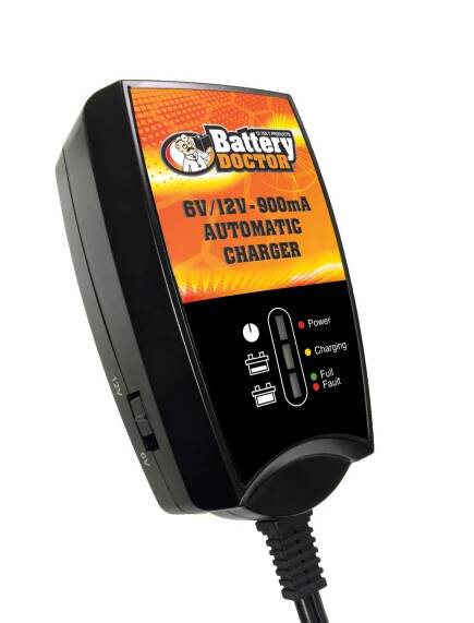 Battery Doctor Wall Mount Smart Battery Charger 6/12 Volt 900ma • 20026