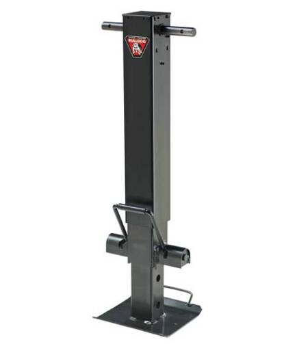 Bulldog Twin Cam HD Square Trailer Jack, 25,000 lbs. Support Capacity, Side Wind, 12-1/2 in. Travel, No Handle • 182700