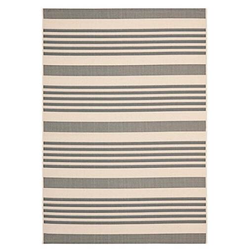 Safavieh Courtyard Collection Outdoor 5'3"X7'7" Medium Rectangle Rug - Grey/Bone • CY6062-236-5