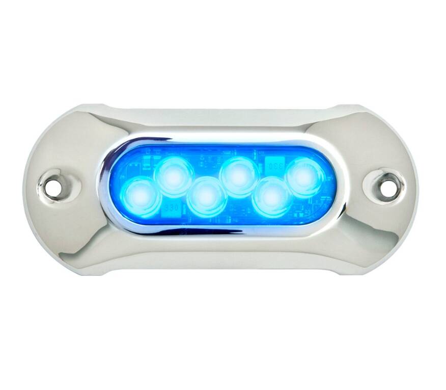 Attwood LightArmor (HP) Series 5" Sapphire Blue 1650 lm Surface Mount Underwater LED Light • 65UW06B-7