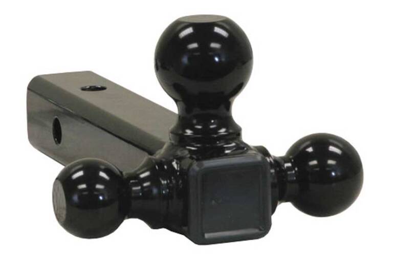 Buyers Tri-Ball Tubular Hitch with 1-7/8", 2" & 2-5/16" Black Towing Balls • 1802202