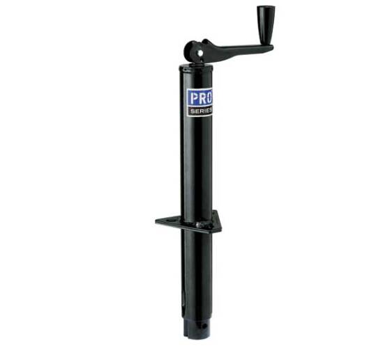 Pro Series Round Trailer Jack, A-Frame, 2,000 lbs. Lift Capacity, Topwind, Bolt-On, 14 Inch Travel • EA20000103