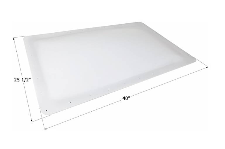 Icon RV Skylight, 36" x 21.5" - White • 14106