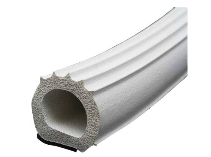AP Products EPDM Sponge Rubber Door/Window D-Seal with Ribs 50' White • 018-1097