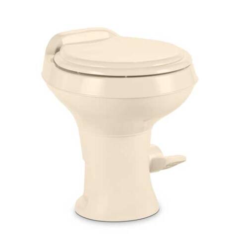Dometic 300 Series Lightweight Standard Height RV Toilet - Bone • 302300073