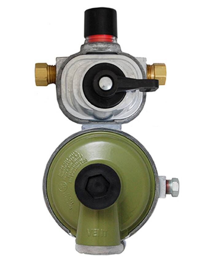 Marshall Excelsior 2 Stage High Capacity Excela-Flo Auto Change Over Regulator, 1/4'' INV x 3/8'' FPT • MEGR-253H