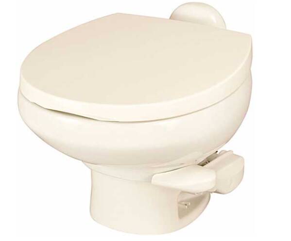 Thetford Aqua Magic Style II Low Profile RV Toilet Without Water Saver - Bone White • 42063