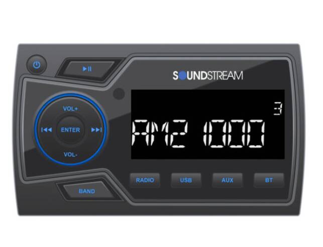 Soundstream Marine Multimedia Head Unit, Bluetooth, Waterproof • MHU32