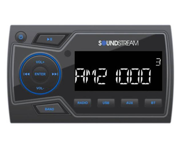 Soundstream Marine Multimedia Head Unit, Bluetooth, Waterproof • MHU32
