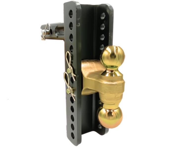 Blue Ox Adjustable Hitch Ball Mount, 2" Receiver, 10-1/8" Drop/Rise, 14,000 Lbs • BXH14101