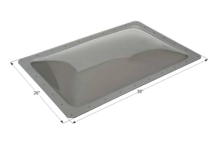 Icon RV Skylight, 34" x 22" - Smoke • 12113