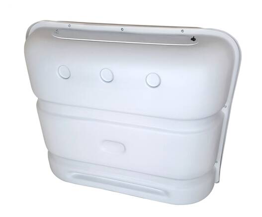 Icon Deluxe Propane Tank Cover For Dual 20/30 Lb. LPG Tanks - Polar White • 00386