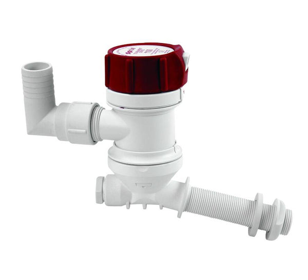 Rule Tournament Series 12V 1098 GPH Electric Impeller Livewell Pump with 1-1/8" Discharge • 405C