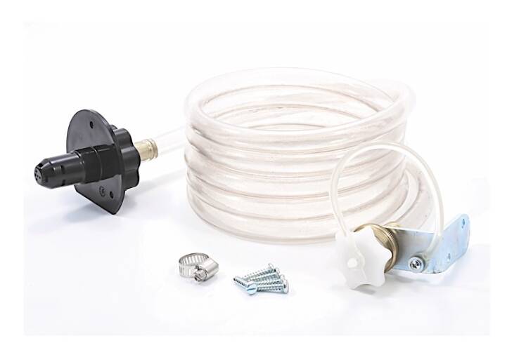 Camco Quickie Flush with Back Flow Preventer 8 ft. Hose • 40123