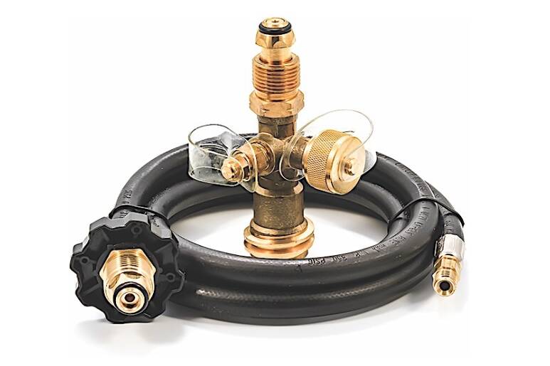 Camco Brass LP Gas Tee with 5' Hose • 59125