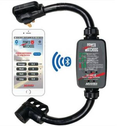Hughes 50 Amp Power Watch Dog Bluetooth Surge Protector • PWD50
