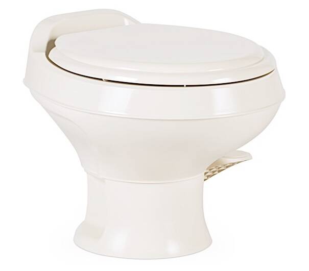 Dometic 300 Series Lightweight Low Profile RV Toilet - Bone • 302301673
