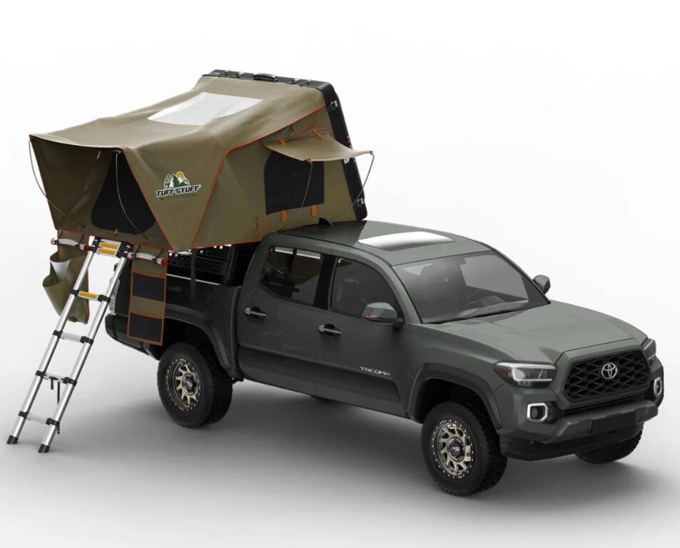 Tuff Stuff Alpha II Hard Top Side Open Tent, Black, 2 Person • TS-RTT-CS2-BK