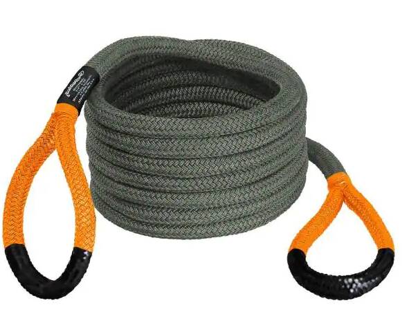 Bubba Rope Renegade Recovery Rope 3/4in X 30ft Camo Green with Orange Eyes • 176655DRG
