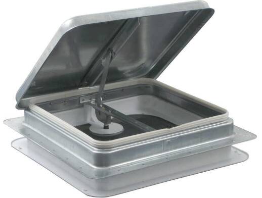 Ventline Ventadome Trailer Roof Vent - Manual - 14-1/4" x 14-1/4" - Metal • V2110SP-24