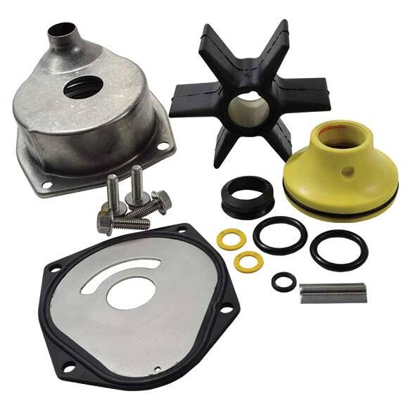 EMP Water Pump Kit with Housing for Mercury Mariner 3-cyl, 30-105 Hp • 4-cyl, 75-120 Hp • V6, 200-250 HP Outboards • 46-46502