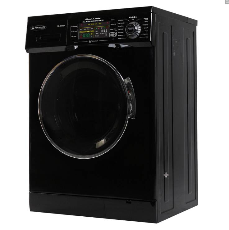 Pinnacle Super Combo RV Washer-Dryer 13 lbs Black • 18-4400N B