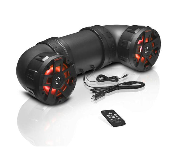 BOSS Audio ATV/UTV Weatherproof Sound System with 8" Speakers and Multi-Color Illumination • ATV8BRGB