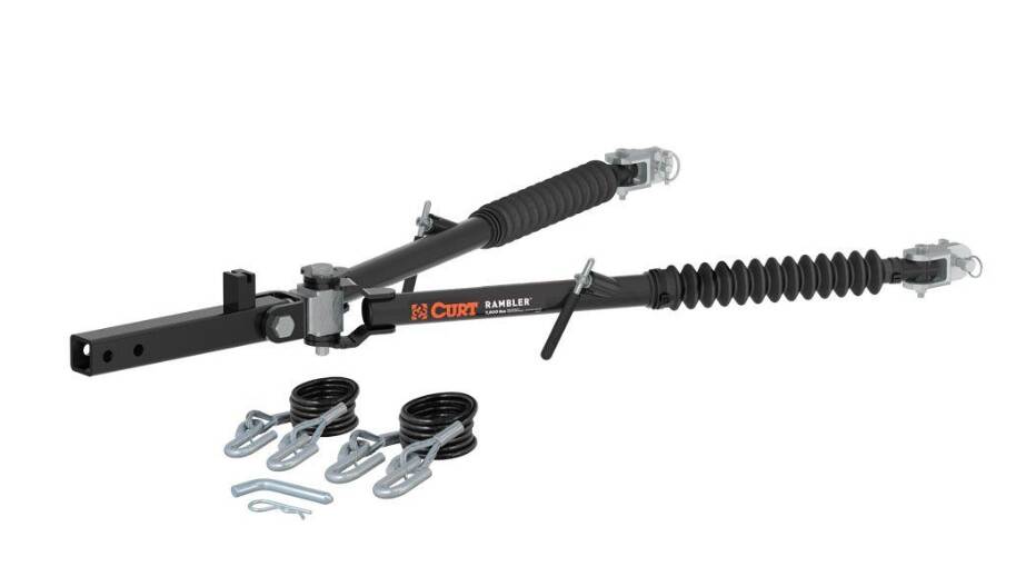 Curt Rambler Steel RV Tow Bar (7,500 lbs., 2" Shank) • 70001