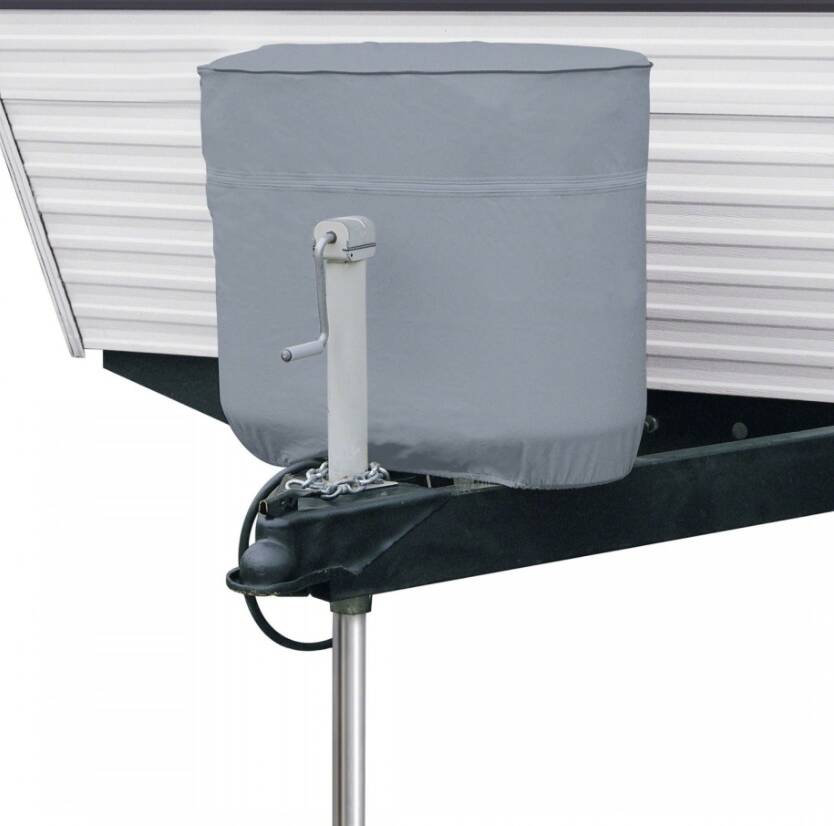 Classic Accessories RV LP Tank Cover - Dual 20 lbs - Grey • 80-099-141001-00