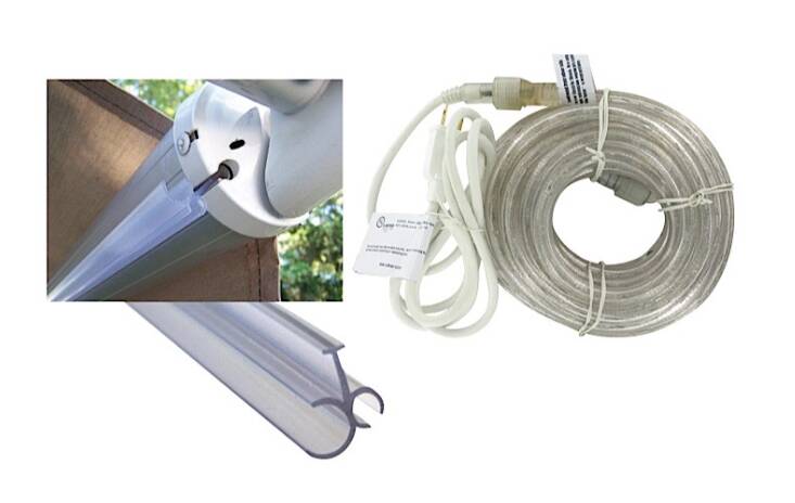 Valterra RV Awning Rope Lights with Tracks, 18′ • A30-0950
