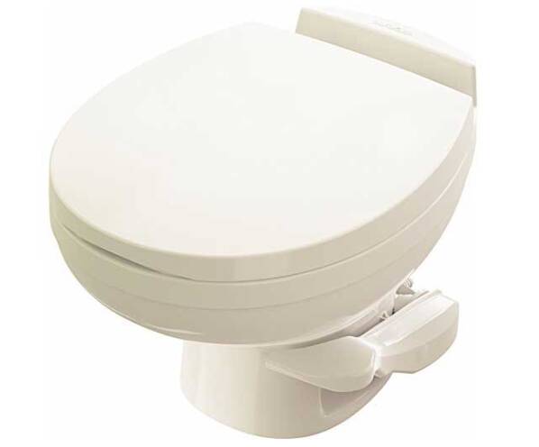 Thetford Aqua Magic Residence Bone Plastic Low Profile Built-In Toilet • 42172