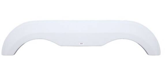 Icon 57-1/2"L x 13"H (6" Arch Heigh) Polar White Tandem Fender Skirt for Award Model • 12325