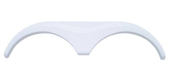Icon 69-1/8"L x 16"H Polar White Tandem Fender Skirt for Heartland Big Country/Bighorn/Cyclone/Landmark/Razor/Sundance/Trail Runner/Gateway • 01615